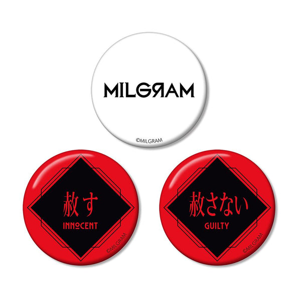 『MILGRAM -ミルグラム-』監獄『ミルグラム』缶バッジ セット【202510再販】